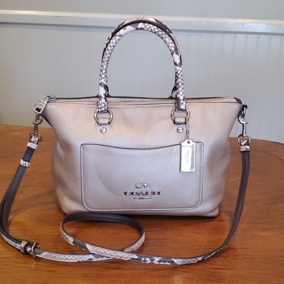 COACH Exotic Trim Emma Crossbody/Bag - Picture 1 of 8